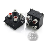 AV4-8 4-13A audio socket RCA female socket Lotus socket 2 position RCA-413 female socket gold-plated