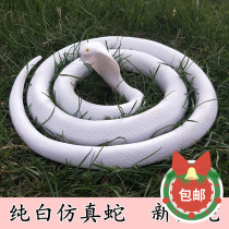 Halloween simulation double-headed grass snake Cobra toy creative soft glue field snake model fake snake scary funny props