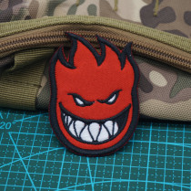 Ghost Horse Wind Teeth Fire Man Arm Badge Magic Sticker Outdoor Backpack Post Submachine Clothing Sticker