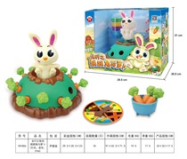 Childrens Toy Little Rabbit Electric Jump Rabbit Cub carrots Puzzle Tabletop Game Parenting Interactive Party Games