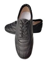 tai ji xie men genuine leather soft tpr wu shu xie practice gong fu xie exercise sneakers in the spring and autumn Black