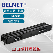 12 WIRE FRAME PANDUIT WIRE HOLDER 24 MOUTH 1U PLASTIC WIRE RACK 19 INCH RACK