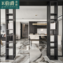 Foshan modern light luxury all-body marble tiles 600x1200 living room bathroom Agate floor tiles floor tiles gray