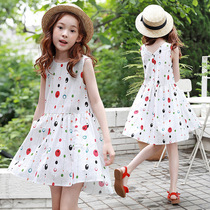 Britains next blbl new childrens clothing summer vest dress CUHK children casual beach dresses girl with dress surges