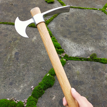 Dual-use cross sharp pick axe integrated forming thickened stainless steel small ocean pick portable agricultural household new