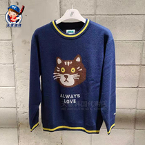 Korea direct mail MARKM counter 2021 New Cat round neck sweater casual age reduction long sleeve sweater
