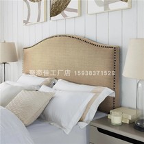 American headboard soft bag tatami light luxury master bedroom single buy bedside hotel personality small apartment soft backrest