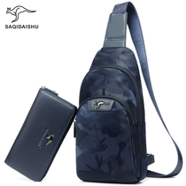 Sacci kangaroo mens chest bag 2019 new wave canvas sloped satchel bag Oxford cloth casual single shoulder bag chest front bag male