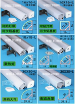 Bevel lamp no slotting line lamp right angle aluminum groove 45 luminous surface slot bookcase light bar aluminum alloy triangle light slot