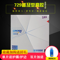Tianjin Friendship 729 training set vertical and horizontal popular table tennis reverse glue set rubber 729 popular set to send glue