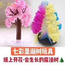 Hanging board toy puzzle colorful paper tree blossom will grow Christmas tree magic tree wishing tree