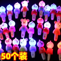 Childrens toy ground push scan code luminous whistle with lanyard whistle Activity small gift Kindergarten gift idea