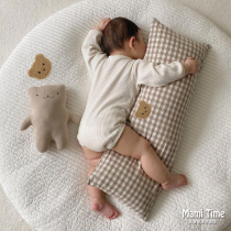 South Korea INS Bear Plaid Pillow Clamp Leg Waist Pillow Baby Pillow Children Pillow Sofa Removable Wash Pillow