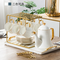 ins Light luxury coffee cup European small luxury home ceramic cup Simple English afternoon tea cup Tea set