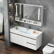 Bathroom cabinet ceramic one-body basin combination wash table basin washbasin toilet smart wash table modern simple