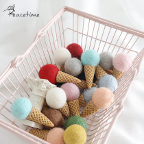 peacetime Christmas Christmas tree pendant decoration costume accessories set felt ice cream