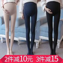 Pregnant Woman Lian Pants Socks Fall Toabdominal Adjustable Silk Socks Autumn Winter Clothing FEET THICK AND UNDERPANTS SOCKS PURE COTTON