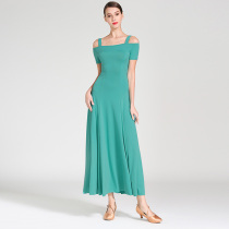 Special price S9072 modern dress dress peacock green national standard dance clothing limited number
