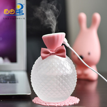 Cute Crystal Perfume Bottle USB Mini Humidifiers Office On-board New Year Gift Christmas Valentines Day