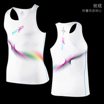 New JINNMIX light elastic quick dry sweat-absorbing men and women marathon cross-country running short sleeve vest T-shirt