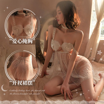 Spice Romance Sexy Uniform Seductive Seductive Inside Dress Passion Small Chest of Big Love Web Yarn Fairy Sleeping Dress