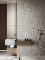 Wall brick living room Nordic terrazzo toilet tile gray art non-slip balcony kitchen wabby wind matte