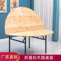 Hotel Big Round Table Hotel Home Folding Solid Wood Round Table Wine Mat Table 1 5 m 1 8 m 2 2 m Dining Table And Chairs
