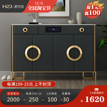 Light luxury shoe cabinet post-modern simple household size smart door entry door entrance partition cabinet storage against wall