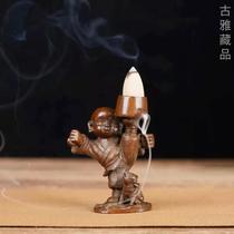 Pure copper little monk cute ornaments Zen Buddha statue tea table tea pet characters study desk ornaments aromatherapy ornaments