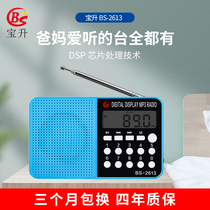 Hot sale Baosheng BS2613 portable old man machine FM FM walkman book review machine new card radio