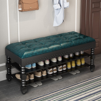 Shoe cabinet home door wooden indoor good-looking storage space-saving multi-layer economical simple sitting shoe shelf