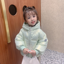 Childrens clothing childrens down jacket 2021 autumn and winter new boys and girls short thickened jacket baby Korean layout package