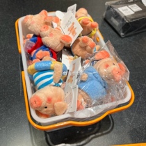 Cute Wind Taiwan Qualifies nici Cute Pig Pig Guju Key Button Doll