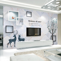 Wood-wood fiber integrated wall panel TV Background wall Decorative Plate Protection room Living Room Modern Minima Film & TV Wall Buckle Plate