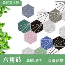 Ray hexagonal brick background wall tile storefront diamond tile toilet floor tile balcony kitchen wall six sideline tile