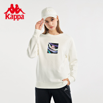 Kappa Capa jacket headshirt winter ladies thin velvety sweatshirt casual round neck long sleeve K0B82WT83