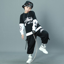 Boys hip-hop hip hop handsome childrens drum kit costume autumn boy cool childrens catwalk suit