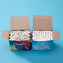  Household color white blue green yellow red chalk dust-free harmless and safe childrens graffiti teaching writing