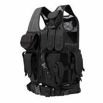 Multifunctional combat vest black male tactical vest CS field equipment outdoor mesh breathable summer cardigan