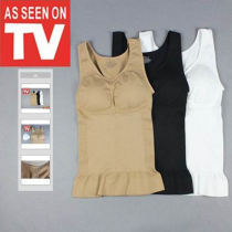Foreign trade plus size Lady underlay underwear maternity yoga exercise body shaping abdomen warm vest with chest pad