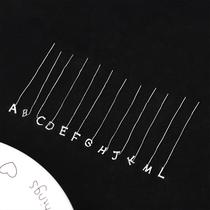English Letter Earline Temperament Superior Female female Han version Ear Nail Brief Flow Suear Chain Small Crowd Design Earmark