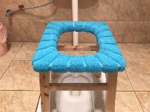 Old man toilet stool solid wood toilet seat toilet stool with thick set