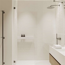 Japanese-style all-porcelain beige concave and convex striped slot tiles Nordic bathroom non-slip floor tiles Living room balcony Bathroom