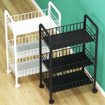 Mobile cart floor multi-storey storage bookshelf room bedroom artifact snack wheel small storage rack kitchen storage