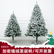 Christmas tree package 1 5m 1 8m 2 1m 2 4m encrypted flocking snow falling Christmas Tree scene decoration props