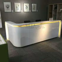 Company front reception desk creative cashier counter training agency welcome service bar desk hotel non-paint