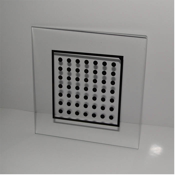 Photoelectrical glass dot calibration plate 30X30mm effective image area HALCON calibration block