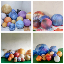 Inflatable planet model moon wedding PVC discoloration light hanging light nine planets active Air model customization