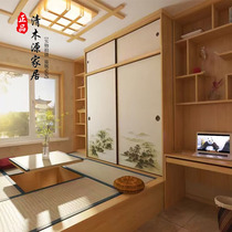 tatami floor mat custom childrens room whole Japanese solid wood tatami multifunctional and room meter bed