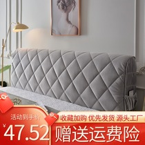 All-inclusive bed head cover thick cotton cotton cover soft bag simple modern protective cover European leather bed back cover